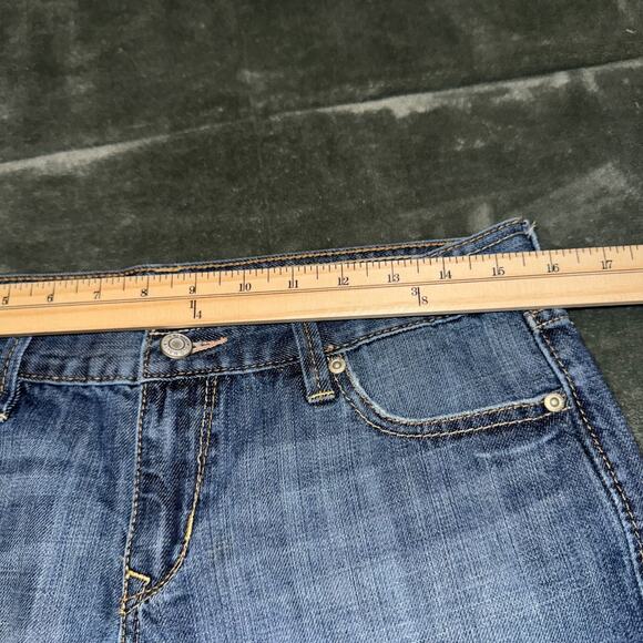 Old Navy Y2K 2007 Ultra Low Rise Denim Cut-Off Shorts Womens 6 Cotton Casual - Picture 7 of 8